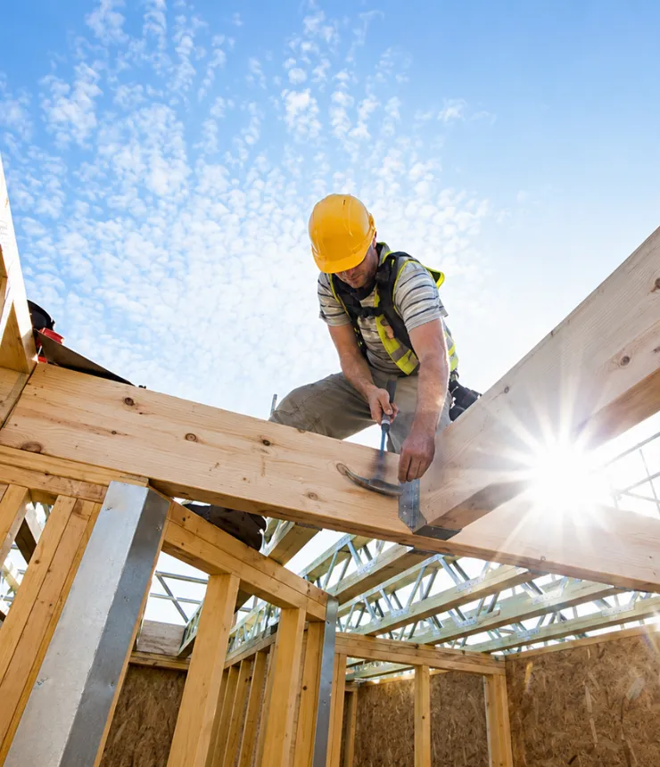 Home Wow Pro roof framing construction in Los Angeles