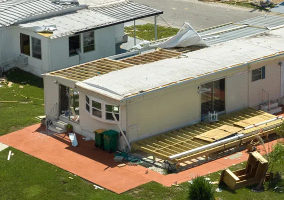 Home Wow Pro roof repair and restoration project in Los Angeles showing structural framing work for residential property damage recovery
